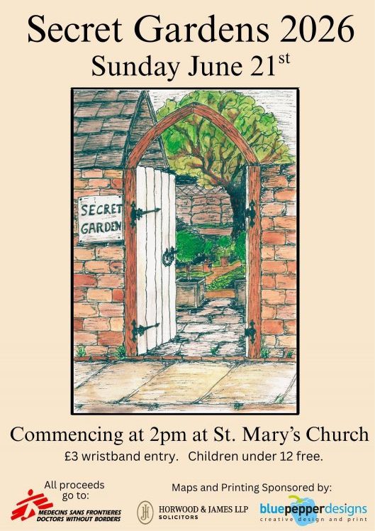 Poster for event to include Aylesbury Quaker Garden